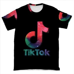 Playstation Inspired Tik Tok Logo For The Ps4 Ps5 Lover That Loves To Hate Tik Tok AOP T-shirt Tee