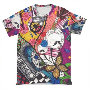 Pmmm Puella Magi Madoka Magica Witch Print AOP T-shirt Tee