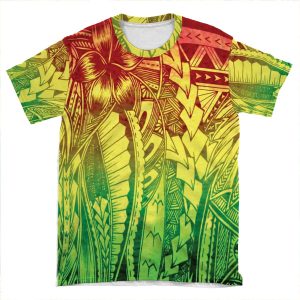 Polynesian Reggae AOP T-shirt Tee