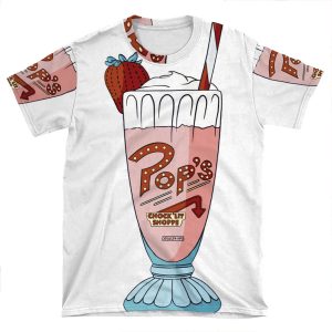 Pop's Milkshake / Riverdale AOP T-shirt Tee