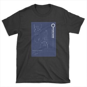 Portal 2 - Fan Blue Print T-shirt Tee