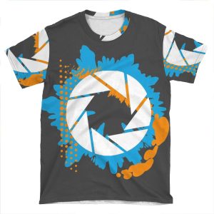 Portal - Abstract Aperture Logo AOP T-shirt Tee