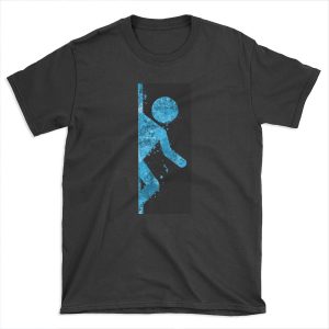 Portal - Blue half T-shirt Tee