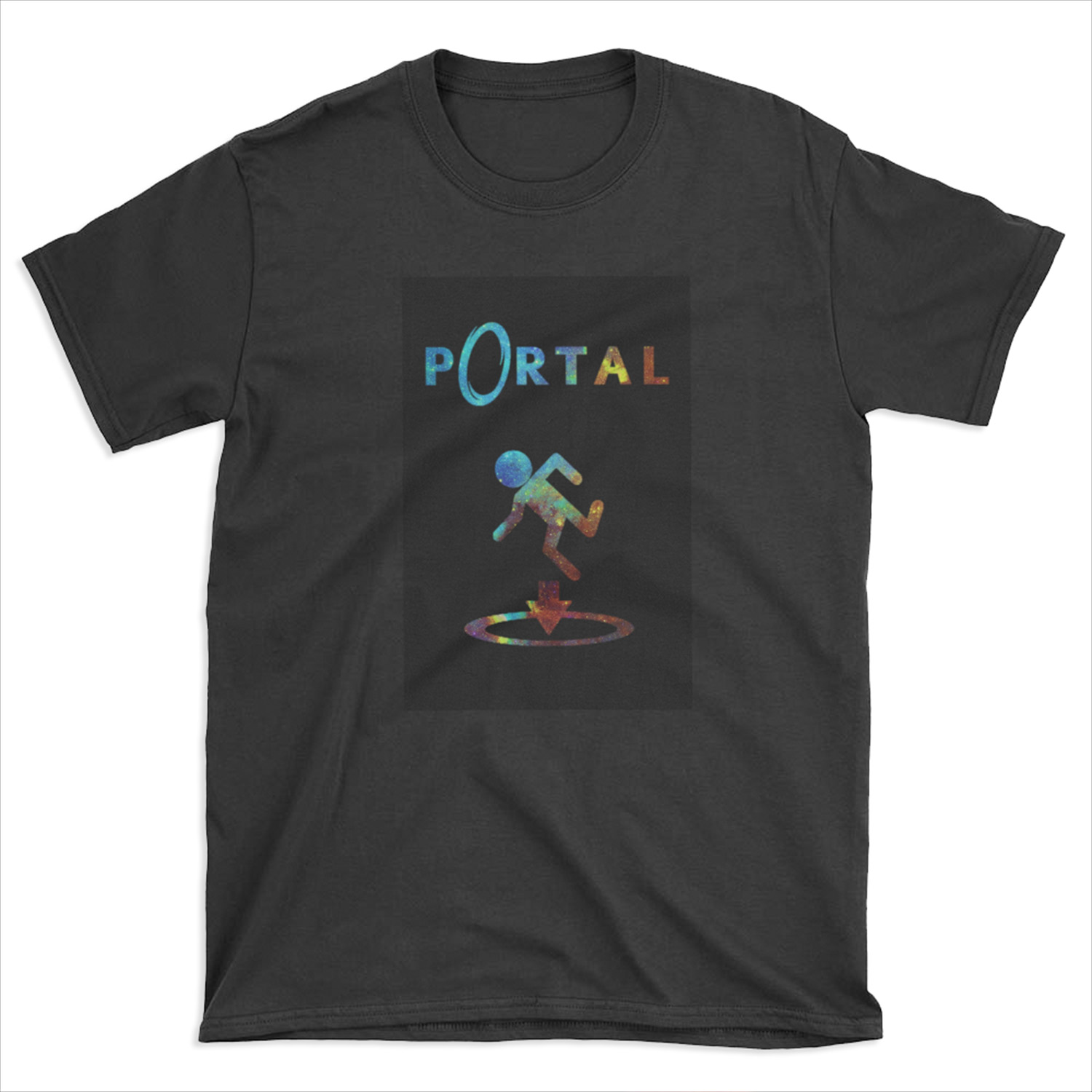 Portal Minimalist Nebula Design T-shirt Tee