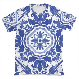 Portuguese Azulejo Tiles. 2 AOP T-shirt Tee