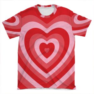 Powerpuff Girls Heart AOP T-shirt Tee