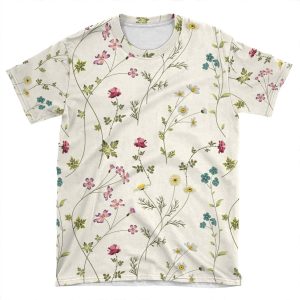 Pressed Flowers AOP T-shirt Tee