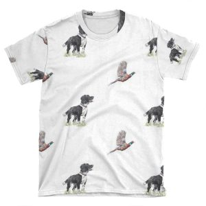 Primrose - Spaniel Gundog Pheasant AOP T-shirt Tee