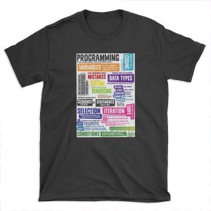 Programming Coding Key Vocabulary Literacy and Definitions T-shirt Tee