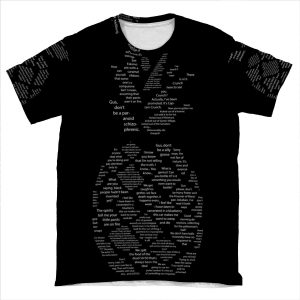 Psych Quotes Pineapple AOP T-shirt Tee