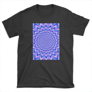 Psychedelic Pulse in Blue and Pink T-shirt Tee