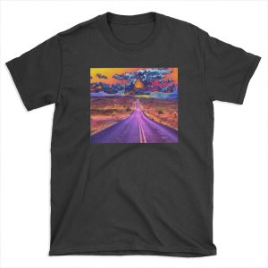 Psychedelic Road Scene T-shirt Tee