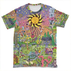 Psychedelic Sunset AOP T-shirt Tee