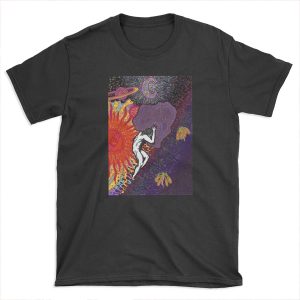 PSYCHEDELIC TRIPPY HORROR VACUI MYTH OF SISYPHUS - full colour T-shirt Tee