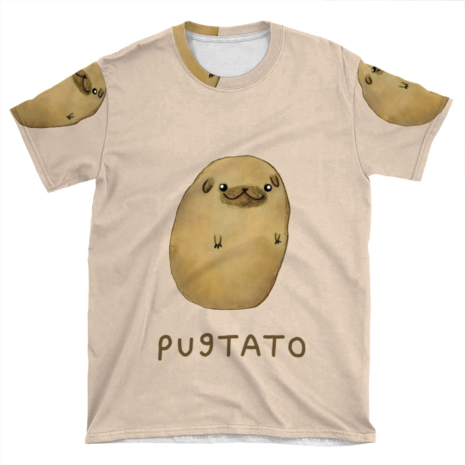Pugtato AOP T-shirt Tee