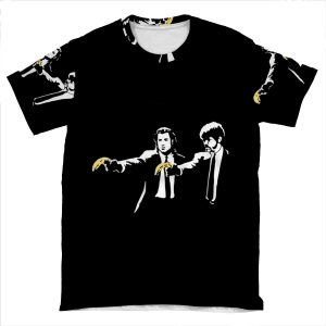 Pulp Fiction Banana. AOP T-shirt Tee