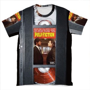 Pulp Fiction Travolta Case AOP T-shirt Tee