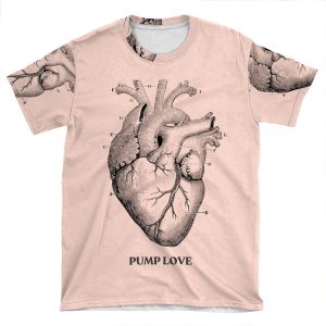 Pump Love! - Heart AOP T-shirt Tee