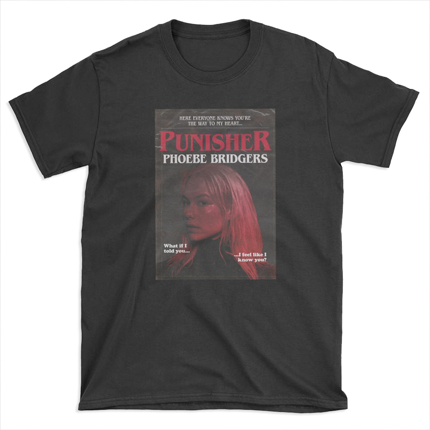 Punisher by Phoebe Bridgers But It's a 1980s Stephen King Novel T-shirt Tee