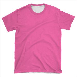 Pure Color-Hot Pink AOP T-shirt Tee