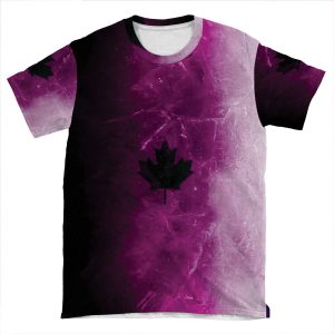 Purple Black Ice AOP T-shirt Tee