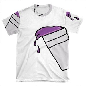 Purple Lean Cup AOP T-shirt Tee