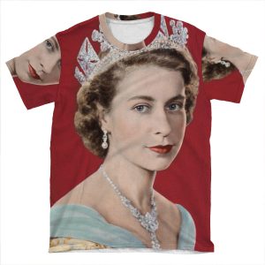 Queen Elizabeth Ii ~ Diamond Jubilee AOP T-shirt Tee