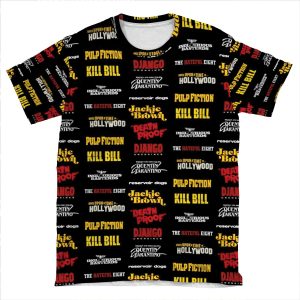 Quentin Tarantino / Filmography AOP T-shirt Tee
