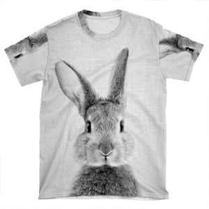 Rabbit - Black & White AOP T-shirt Tee