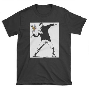 Rage Flower Bomber Stencil T-shirt Tee