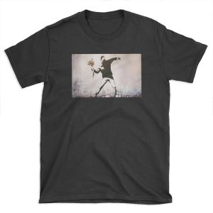Rage, Flower Thrower, Banksy T-shirt Tee