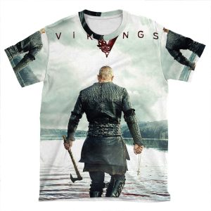 Ragnar Lothbrok Vikings AOP T-shirt Tee