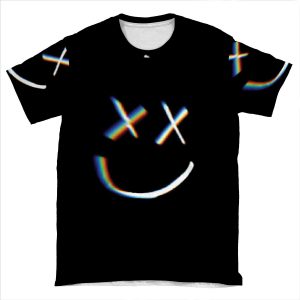 Rainbow Little X's Smile AOP T-shirt Tee