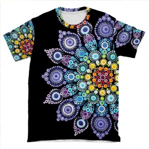 Rainbow Love Mandala AOP T-shirt Tee