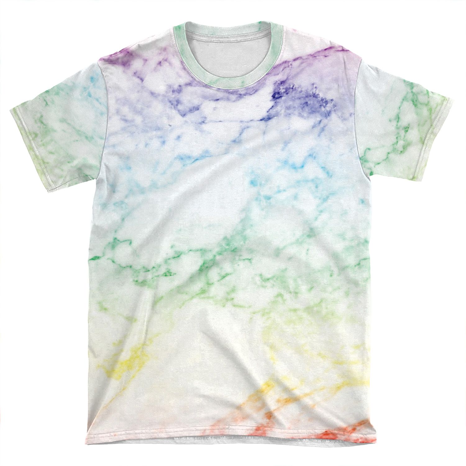 Rainbow Marble AOP T-shirt Tee
