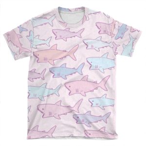 Rainbow Sharks AOP T-shirt Tee