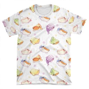 Rainbow Whale Sharks AOP T-shirt Tee