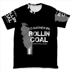 Rather Be Rolling Coal Diesel Truck AOP T-shirt Tee