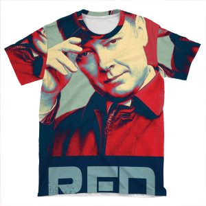 Red AOP T-shirt Tee