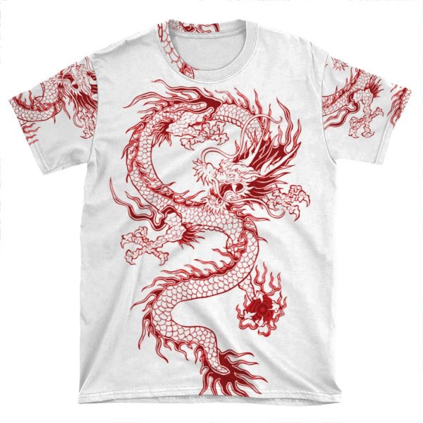 Red Dragon AOP T-shirt Tee