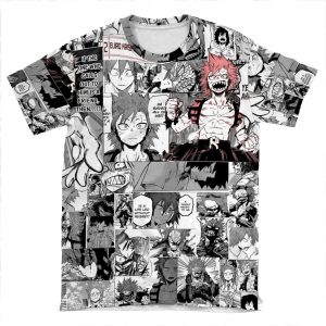 Red Riot: Manly-Hearted Hero AOP T-shirt Tee