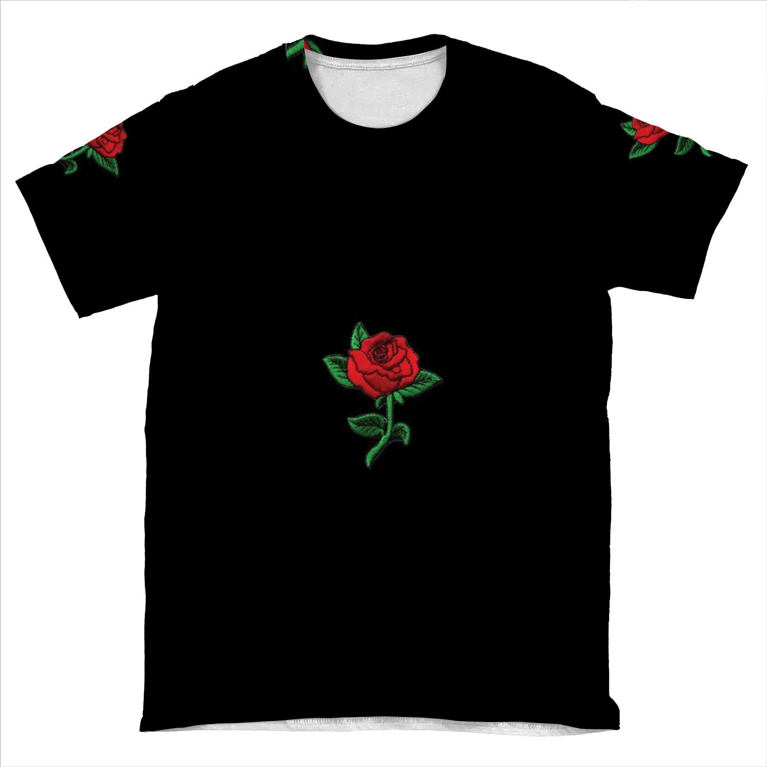 Red Rose AOP T-shirt Tee