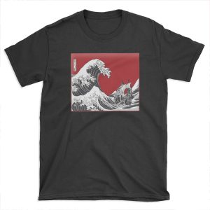 RED The Great Wave T-shirt Tee