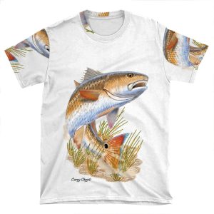 Redfish In Grass AOP T-shirt Tee