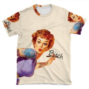 Redhead Pin-Up AOP T-shirt Tee