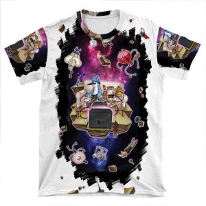 Regular Show Lost In Space AOP T-shirt Tee
