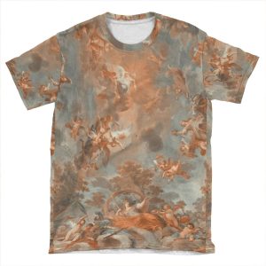 Renaissance Painting Angels Cherubs AOP T-shirt Tee