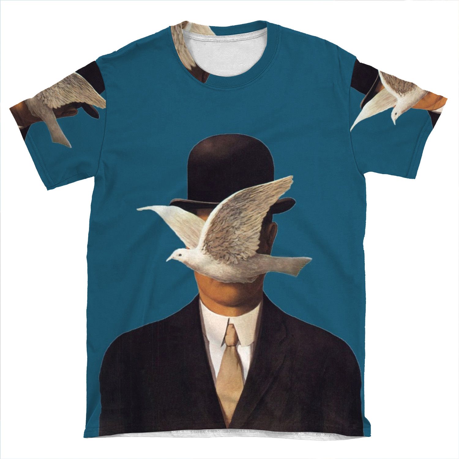 Rene Magritte Mania AOP T-shirt Tee