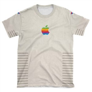 Retro Apple Design AOP T-shirt Tee