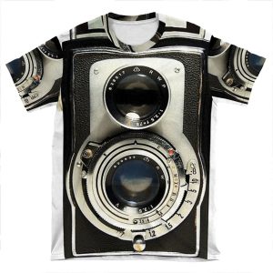 Retro Camera 2 AOP T-shirt Tee